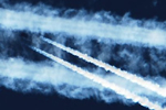 Warum haben zwei Flugzeuge auf gleicher Höhe unterschiedlich lange Kondensstreifen?
